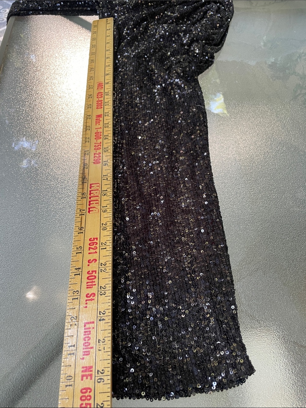 Cable & Gauge Black Sequin Trousers - Picture 6 of 10